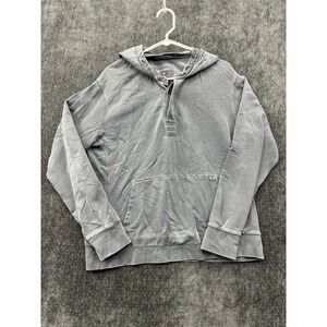 Ruff Hewn Authentic Hoodie Men L Gray Cotton Kangaroo Pocket Casual Warm Wear